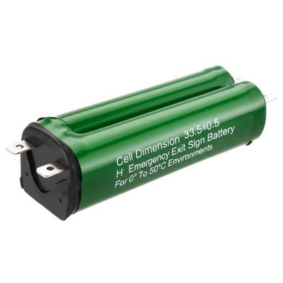 Cell Dimension 33.5±0.5 H Emergency Exit Sign Battery For 0°C To 50°C Environments