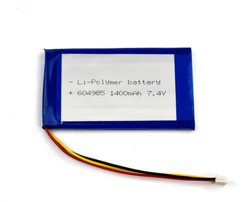 Lithium Polymer 55g 7.4 V Li Ion Battery 1400mAh Cells 604985
