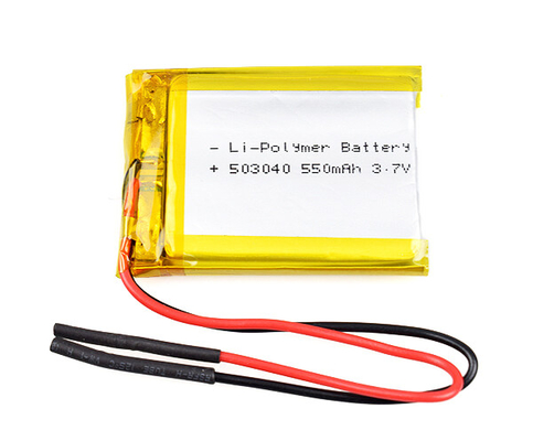 12.5g Lithium Ion Battery 3.7 V 550mAh Li Polymer Cell For Mobile Devices
