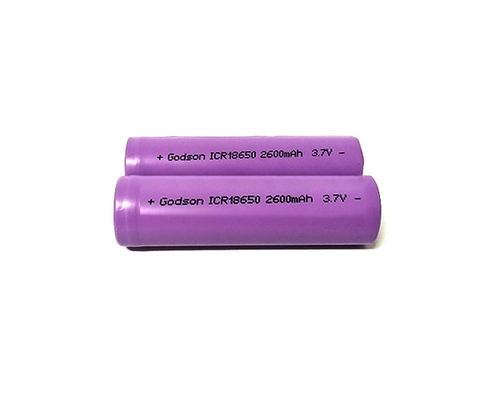 2600mAh 3.7V Emergency Light Lithium Battery ICR18650 2000 Times Cycle