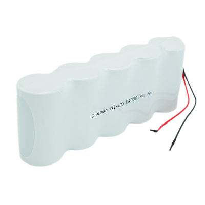 Ni Cd Rechargeable Battery Pack D4000mAh 6.0V Cycle Life Batteries