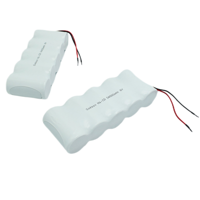 Ni Cd Rechargeable Battery Pack D4000mAh 6.0V Cycle Life Batteries