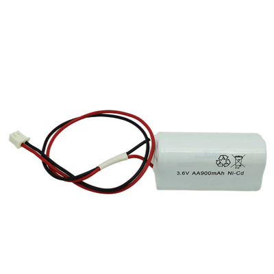 AA Emergency Light Ni Cd Battery 900mAh 3.6V 500 Times Cycle Life