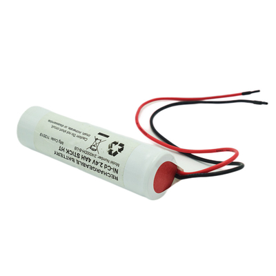 Ni Cd D4000mah 2.4 Volt Exit Light Batteries Stick Type With White PVC