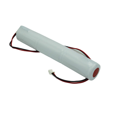 2500mAh Emergency Light Ni Cd Battery Pack 3.6V White PVC Color