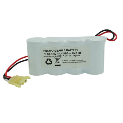55 Degree D4000mAh Nicd Battery Pack 4.8V For Emergency Lighting