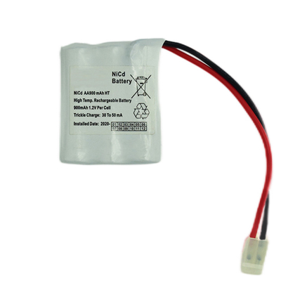 3.6V Emergency Light Ni Cd Battery 900mAh 500 Times Cycles