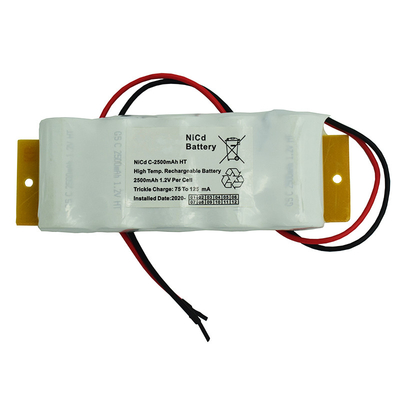 2500mah Emergency Exit Light Batteries Rechargeable 6.0V 0.1C Charge