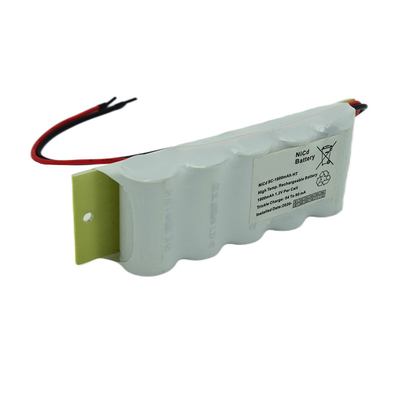 6.0V Emergency Light Ni Cd Battery 1800mAh 500 Times Cycles