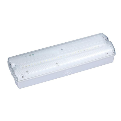 60Hz Lithium Ion Battery Emergency Light LED Bulkhead White 4W 150lm Ceiling Mounting