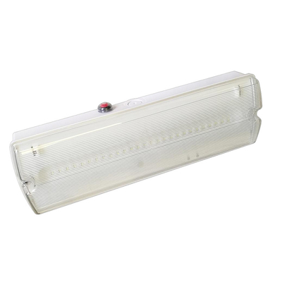 60Hz Lithium Ion Battery Emergency Light LED Bulkhead White 4W 150lm Ceiling Mounting