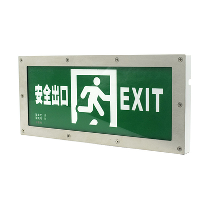 iP65 Stainless Steel Lithium Ion Battery Emergency Light Led Outlet White 3 Hours Duration