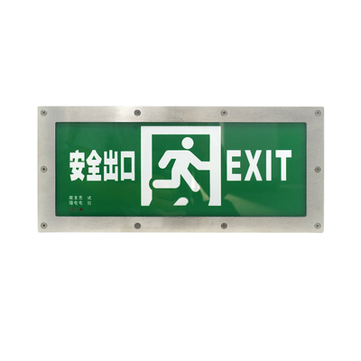 iP65 Stainless Steel Lithium Ion Battery Emergency Light Led Outlet White 3 Hours Duration