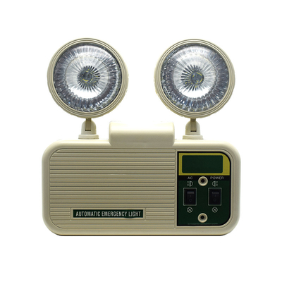 Plastic Right Non Illuminated LED Emergency Twin Spot Light 3W 6500K