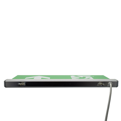 Green LED Emergency Exit Sign Battery Double Sided AC85 - 265V 50/60H