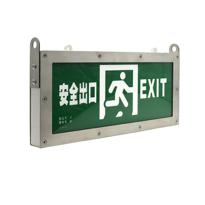 Stainless Right Non Illuminated Emergency LED Exit Light 3 Watt 6500K