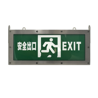 Stainless Right Non Illuminated Emergency LED Exit Light 3 Watt 6500K