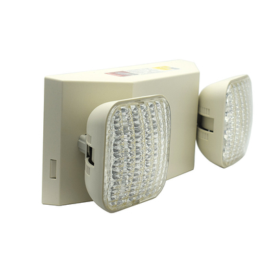 Plastic Right Non Illuminated LED Emergency Twin Spot Light 6W 6500K