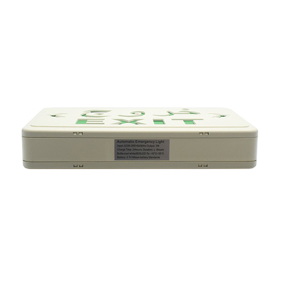 600Lm Emergency Exit Sign Light With 2 Adjustable Head Mounting Plate