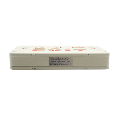 ABS PC Red LED Emergency Exit Sign Light AC220V 50Hz With Lithium Battery