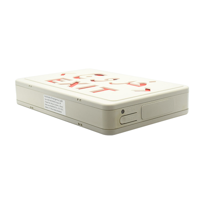 ABS PC Red LED Emergency Exit Sign Light AC220V 50Hz With Lithium Battery