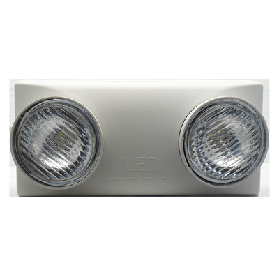 Lithium Ion Battery Led Twin Spot Emergency Lights 6500K 3 Hours