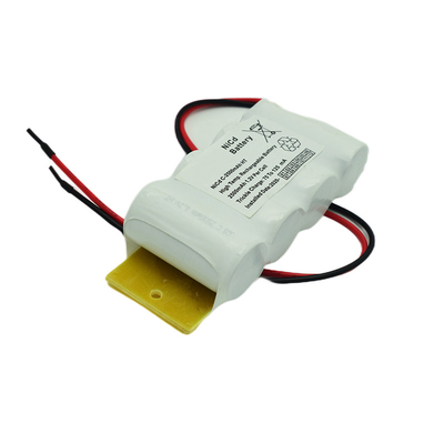 4.8V C2500mAh NiCd Rechargeable Battery Pack For Emergency Lighting