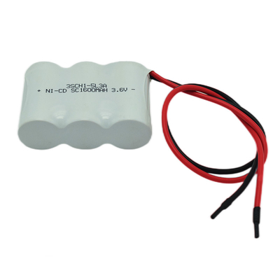 NiCD Nickel Cadmium Battery Pack SC 1600mAh 3.6V Long Cycle Life