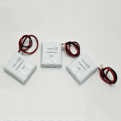 AA Emergency Exit Light Batteries Pack NiCD AA900mAh 3.6V SBS Rechargable