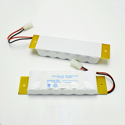 SC1800mAh 7.2 V Exit Sign Emergency Light Ni Cd Battery With Backplate