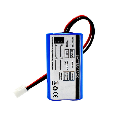 Lithium Fire Exit Light Batteries Lifepo4 Cells 18650 6.4V 1500mAh