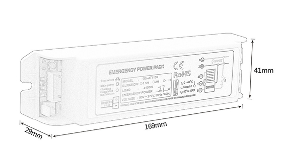 Fireproof PC case Emergency Lighting Kit Power Pack