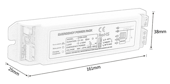 Max 0.35A Emergency Power Pack Maintain Type GS-A405 Emergency Power 1-5W