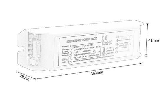 Trickle Charge Emergency Power Pack Inverter Maintained Type Emergency Full Power 15-36W GS-Q1130