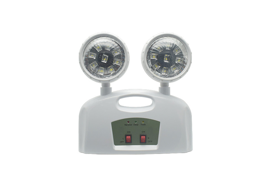 3W Double Head Emergency Light AC 85-265V ABS With Handle