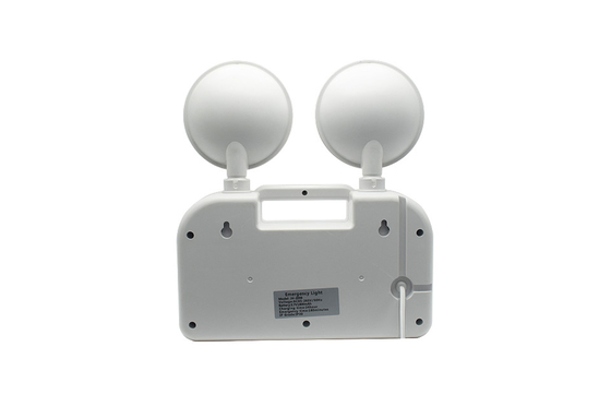 3h Duration 6W Twin Head Emergency Light AC 85-265V ABS