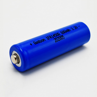 14500 600mAh 3.2V LiFePO4 Battery For Emergency Lights &amp; Exit Signs