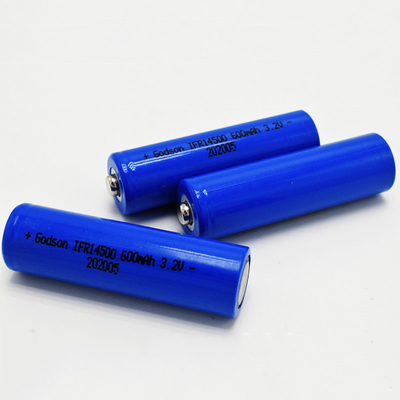 14500 600mAh 3.2V LiFePO4 Battery For Emergency Lights &amp; Exit Signs