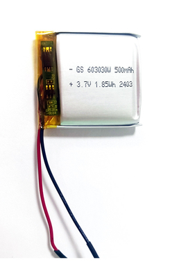 Li-ion Polymer 603030 500mAh 3.7V With PCM