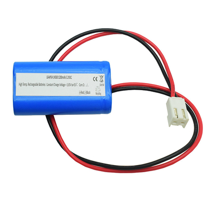 IFR 1200mAh 3.2 Volt AA 14500 LiFePO4 Side By Side Type Batteries High Temperature Preformance