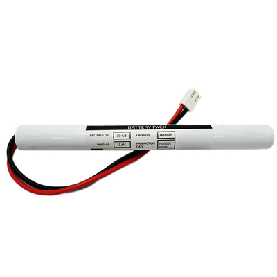 Ni Cd AA600mah 3.6 Volt Exit Light Batteries Stick Type With Good Safety