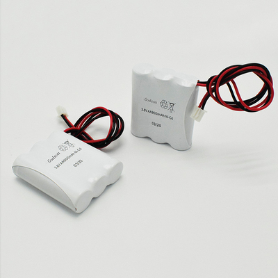 Emergency Lighting Side By Side Type Ni-Cd Battery AA900mAh 3.6V