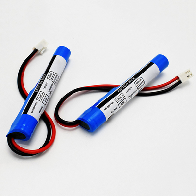 PVC Stick Type IFR 18650*2 Cell In Series With Protection Control Module 0.6Ah 6.4V LiFePO4 Cylindrical Batteries