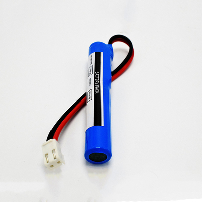 PVC Stick Type IFR 18650*2 Cell In Series With Protection Control Module 0.6Ah 6.4V LiFePO4 Cylindrical Batteries