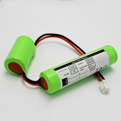 0.1C Rechargeable 3.6 V Ni Mh Battery Pack C4000mAh 500 Times Cycle
