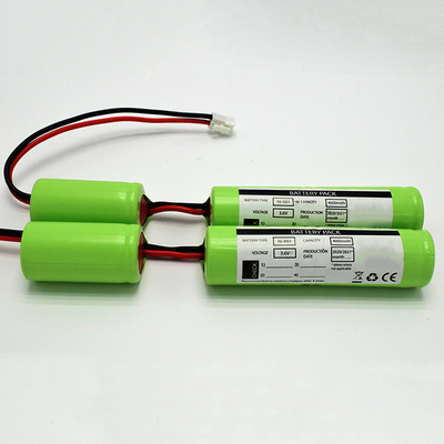 0.1C Rechargeable 3.6 V Ni Mh Battery Pack C4000mAh 500 Times Cycle