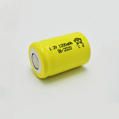 1200mAh Nickel Cadmium Battery Cell 1.2 V For Emergency Lighting