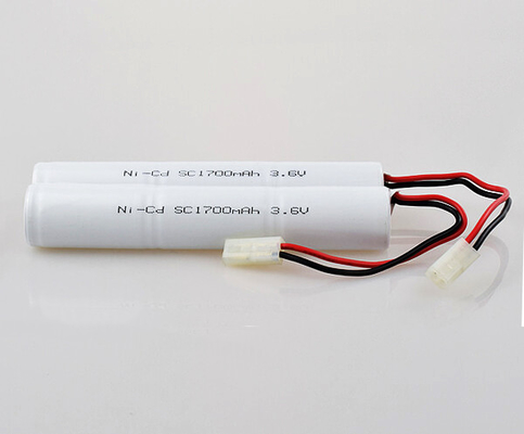NiCd 0.1C Rechargeable Battery Pack 3.6 V SC1700mAh Light Cell Weight