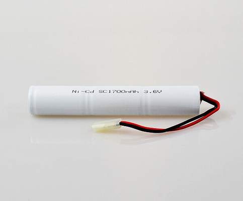 NiCd 0.1C Rechargeable Battery Pack 3.6 V SC1700mAh Light Cell Weight