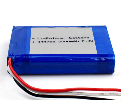 Lithium Polymer 7.4 V Li Ion Battery 144765 75g 2000mAh Cells